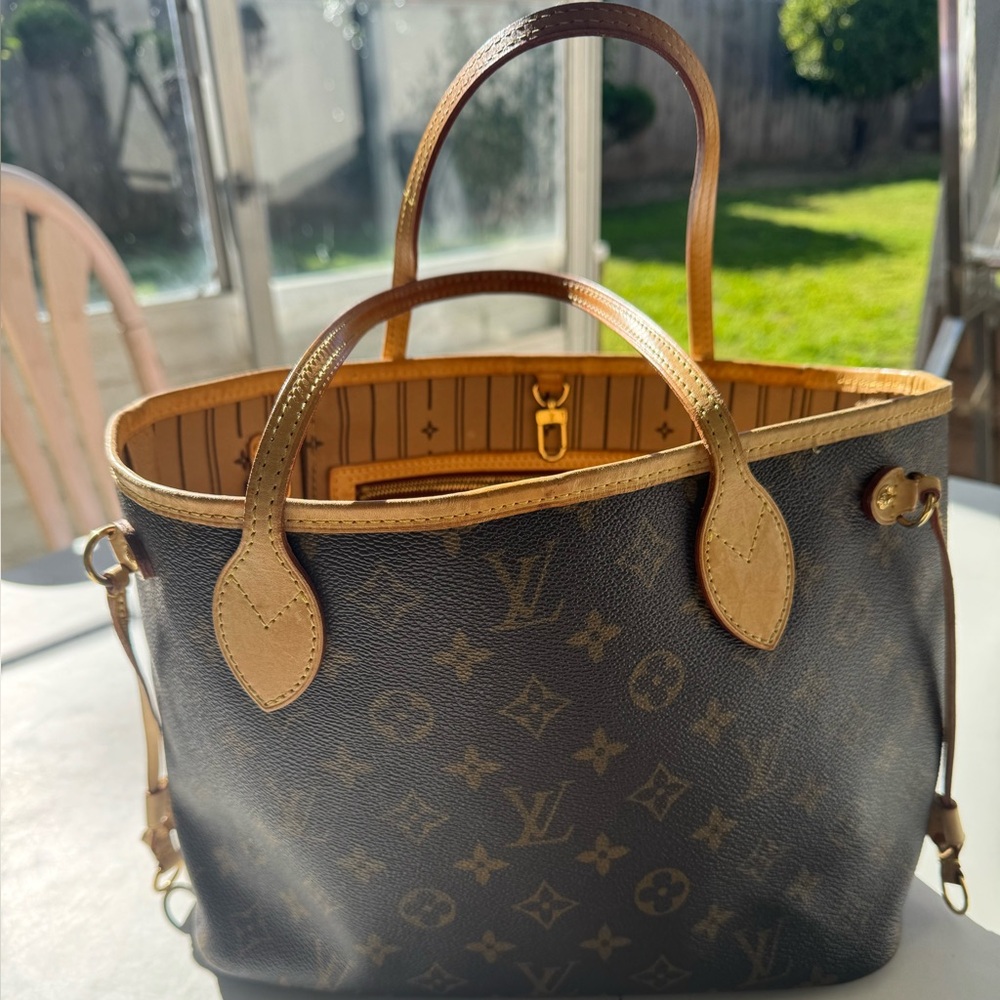 Luxury Designer Brown Monogram Tote Bag